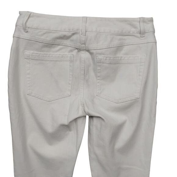 Inc International Concepts Skinny Jeans Size 2 White Stretchy Mock Front Pockets - Picture 4 of 8
